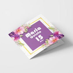 Tarjetas de invitacion cuadradas tipo plegadas tipo díptico