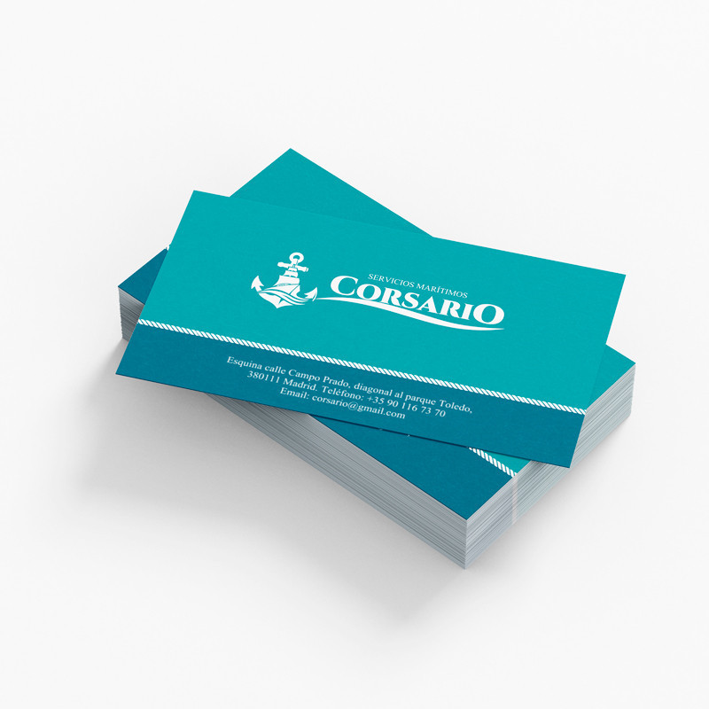 Tarjetas de visita impresas a color