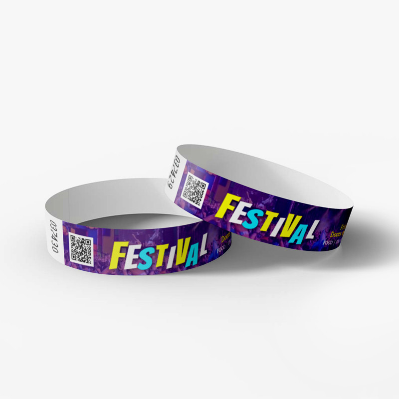 Pulseras para control de entrada impresas a todo color
