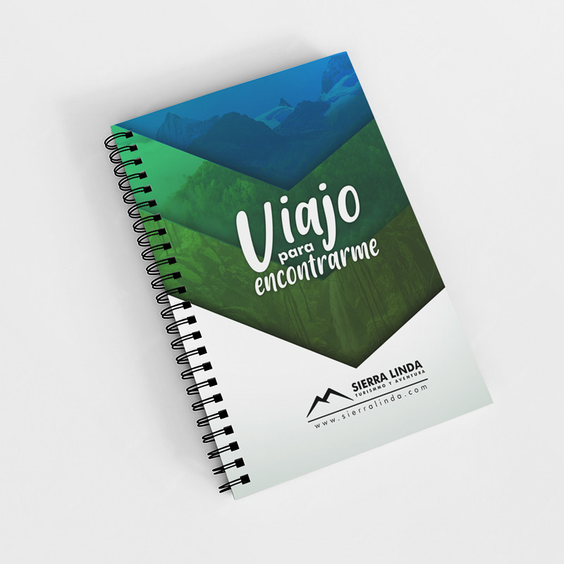 Cuaderno A5 con tapa blanda impreso a color