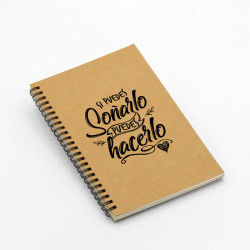 Libreta en papel kraft