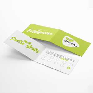 Tarjetas personales tipo díptico